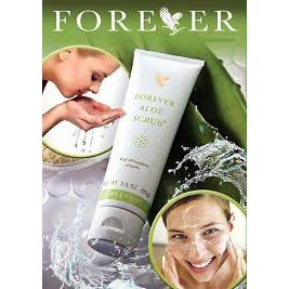 SỮA RỬA MẶT TẨY TẾ BÀO CHẾT Forever Aloe Scrub_238flp. Sản Phẩm Lô Hội.