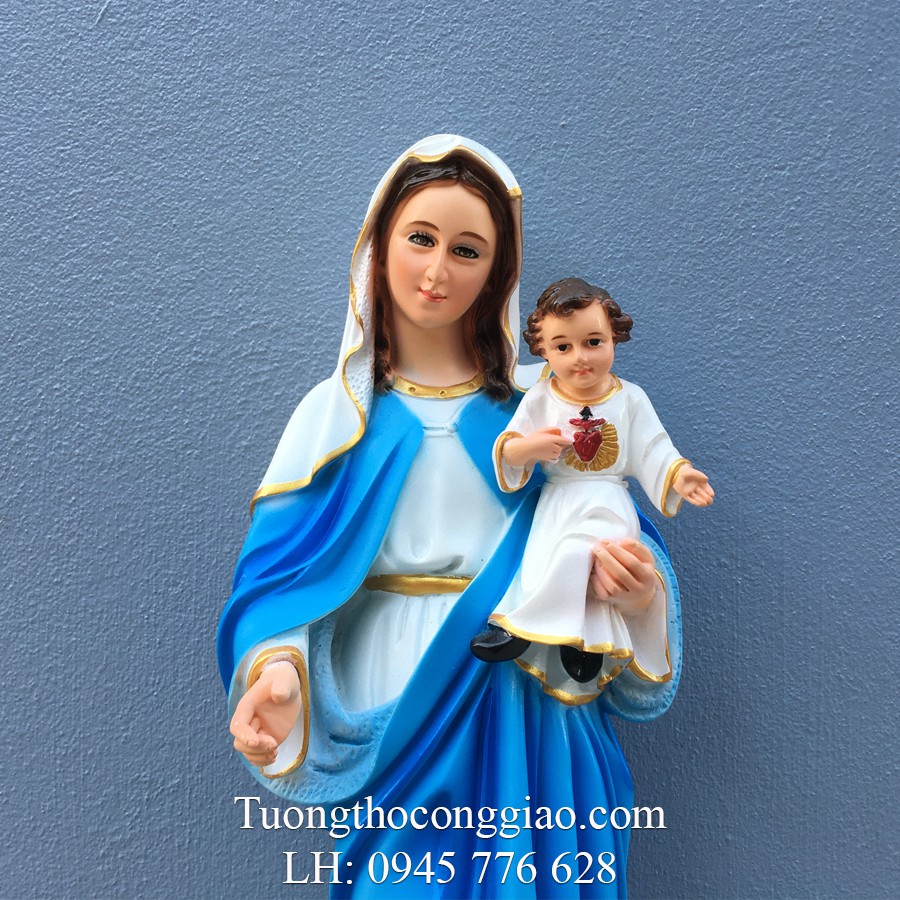 Tượng Đức Mẹ Mân Côi 50cm composite