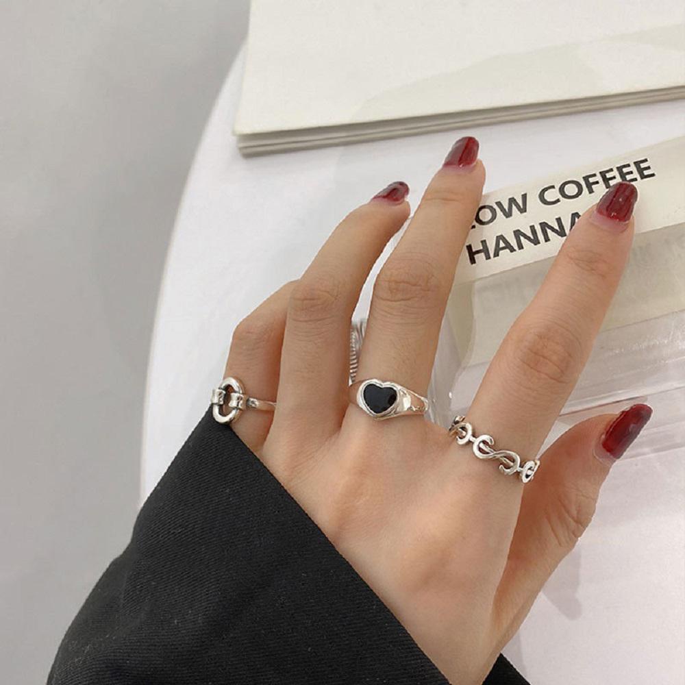 Nhẫn Hở VANES1 Họa Tiết Mặt Cười Và Thánh Giá Thời Trang Cho Nữ