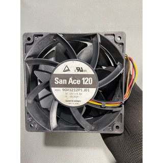 Quạt tản nhiệt Sanyo Denki 12 cm , 12V - 3.0A . gió Cực mạnh, made in Japan