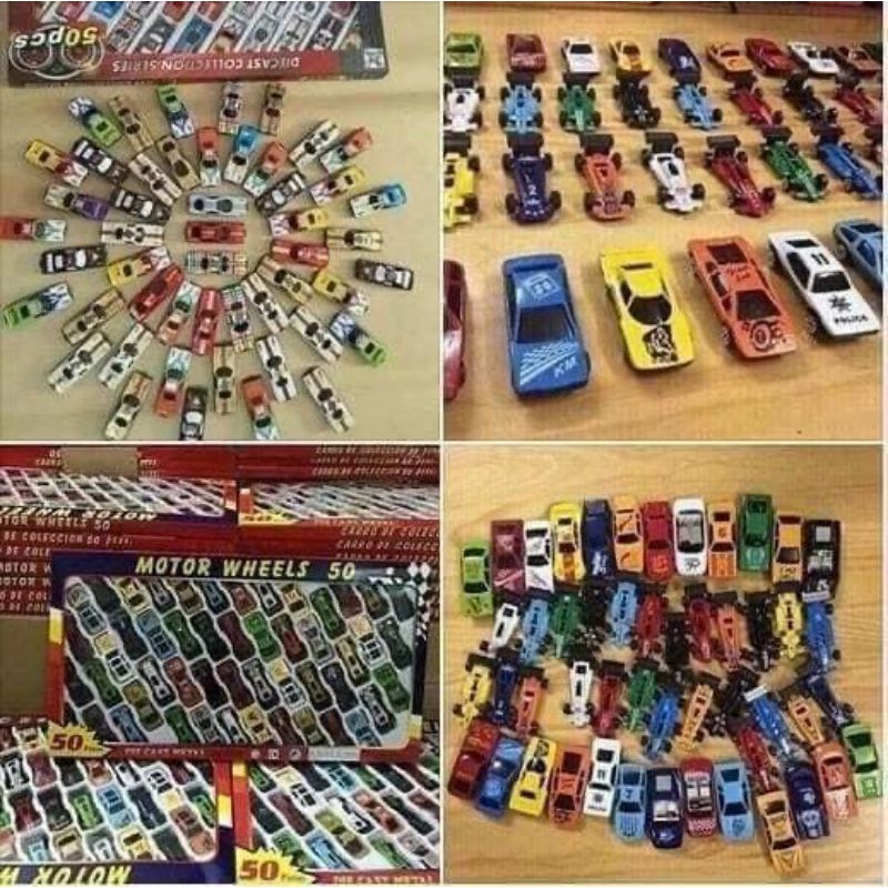 Bộ đồ chơi 50 Ô tô sắt nhí nhiều mẫu ngộ nghĩnh cho bé