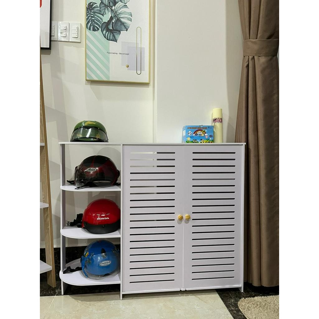 Tủ giày hiện đại đa năng có kệ để đồ thông minh, chống nước chính hãng IGA- IG358