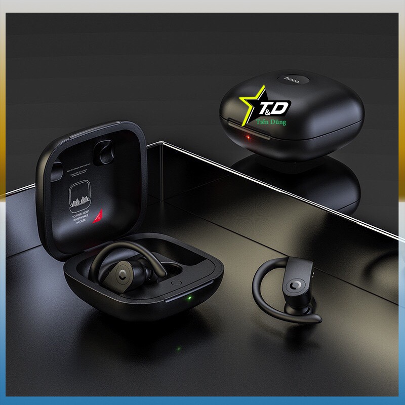 Tai nghe bluetooth Hoco ES40 TWS kèm dock sạc hỗ trợ tự kết nối pop-up cho iphone - Tai nghe không dây ES40 ôm tai