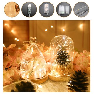 Bộ 5 Đèn led dây, đèn led trang trí dây đồng mini