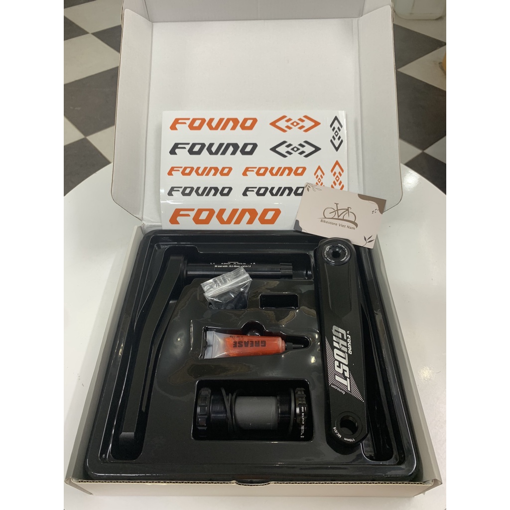 Bộ Đùi Giò Fovno Ghost MTB Crankset + Bottom Bracket