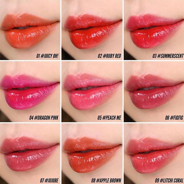 Son Tint Lì Romand Juicy Lasting Tint #06FIGFIG #07JUJUBE