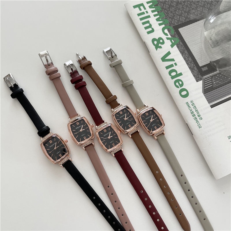Winner Đồng Hồ Đeo Tay Mặt Vuông Đơn Giản Nhẹ Chống Nước Thời Trang Cao Cấp Đẹp Mắt Dành Cho Nữ Sinh