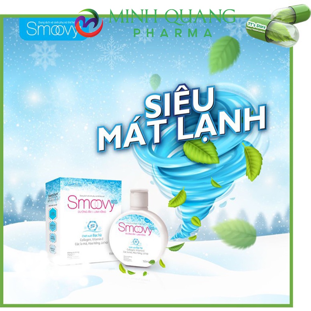 Dung dịch vệ sinh phụ nữ SMOOVY sạch khuẩn, se khít vùng kín 150ml
