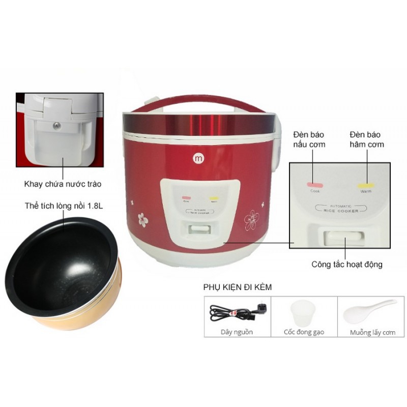 Nồi Cơm Niêu Thương Hiệu Mishio Lòng Nhôm Dày Nấu Cơm Ngon Như Niêu Đất | BigBuy360 - bigbuy360.vn
