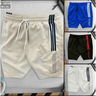 Thời Trang Mùa Hè Quần Short Unisex Viền 3 Sọc, Chất Thun Poly 2 Da, Năng Động, Trẻ Trung, Thoải Mái, Mát Mẽ