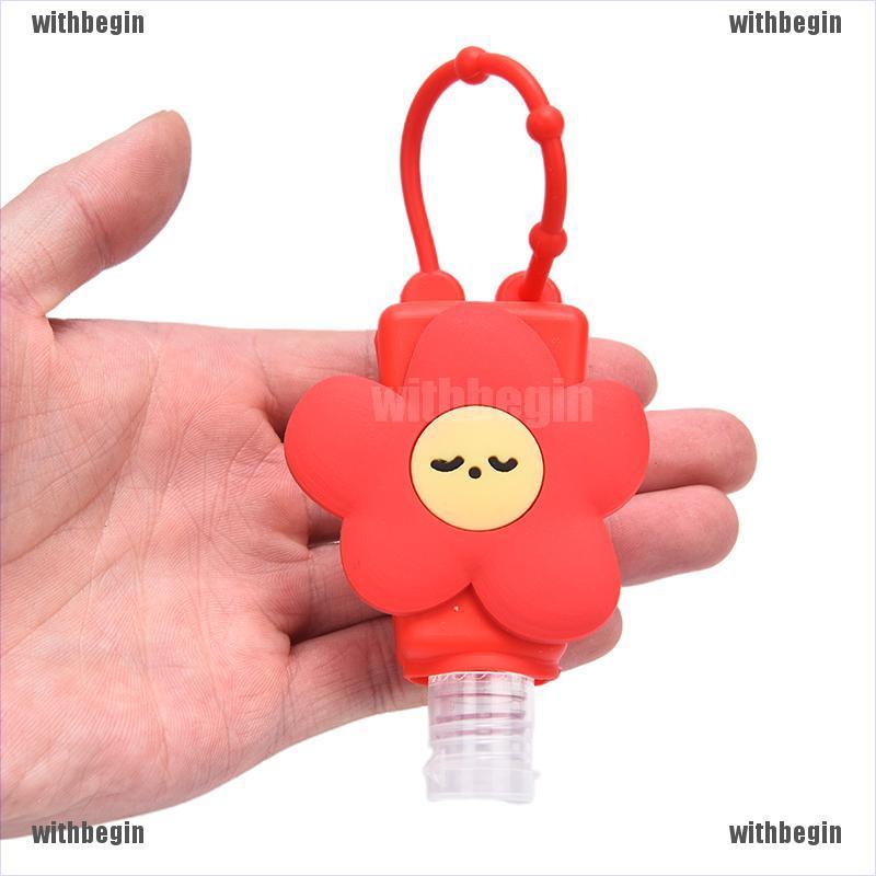 (Hàng Mới Về) Bình Đựng Nước Rửa Tay Bằng Silicone Hình Hoạt Hình Dễ Thương