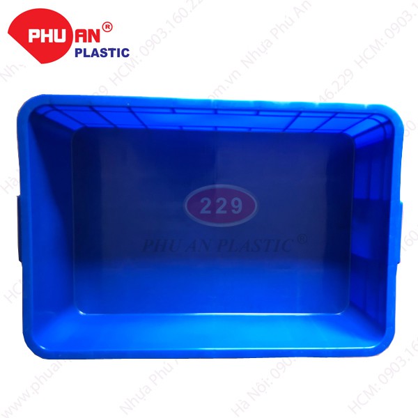 Thùng nhựa HS003 Nhựa Phú An - Kt 610 x 420 x 190 mm
