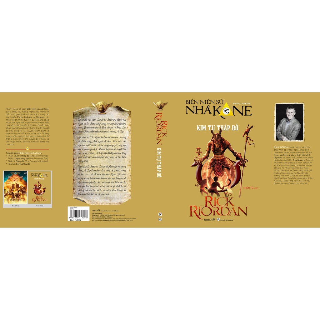 SÁCH - Kim tự tháp đỏ TB2014 - Phần 1 series Biên niên sử nhà Kane - Tác giả Rick Riordan