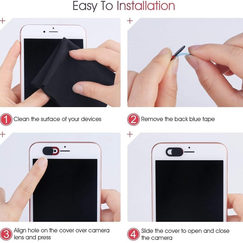 Nắp nhựa che camera trước cho Ipad / Iphone / Samsung