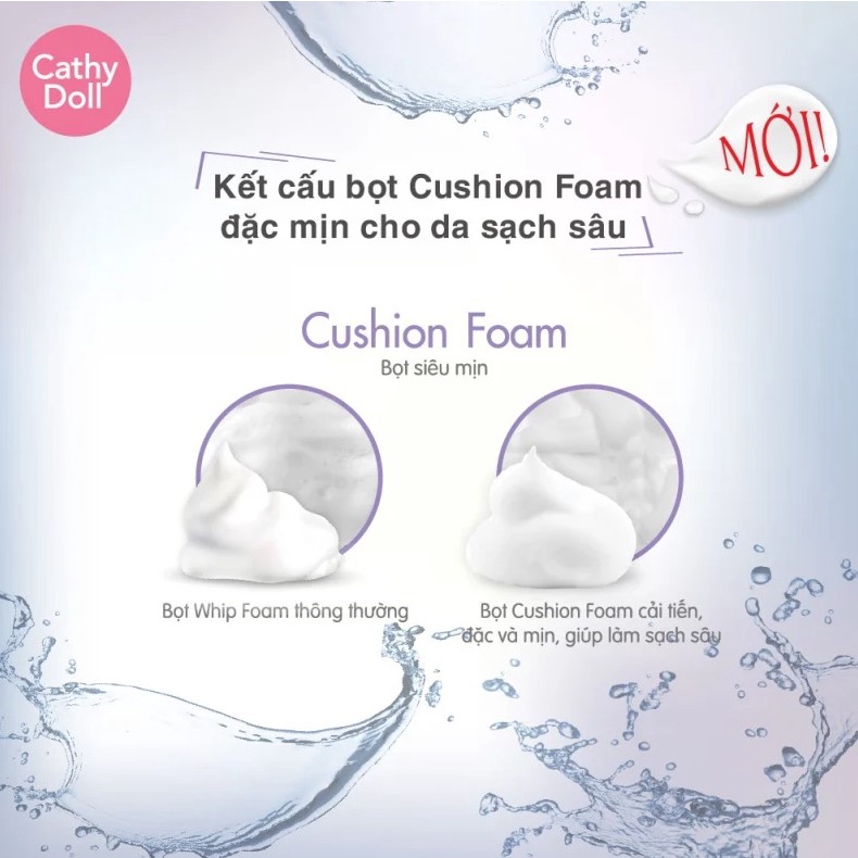 Sữa Rửa Mặt Tạo Bọt Giúp Làm Sạch Sâu Cathy Doll Cushion Facial Foam Cleanser 120ml