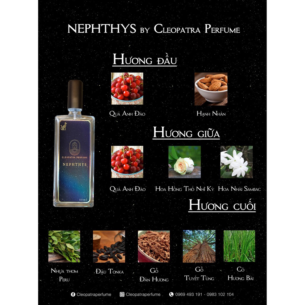 Nước hoa Nephthys 2ml by Cleopatra Perfume | BigBuy360 - bigbuy360.vn