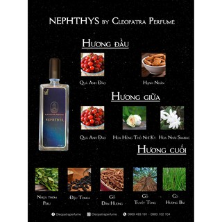 Nước hoa Nephthys 2ml by Cleopatra Perfume