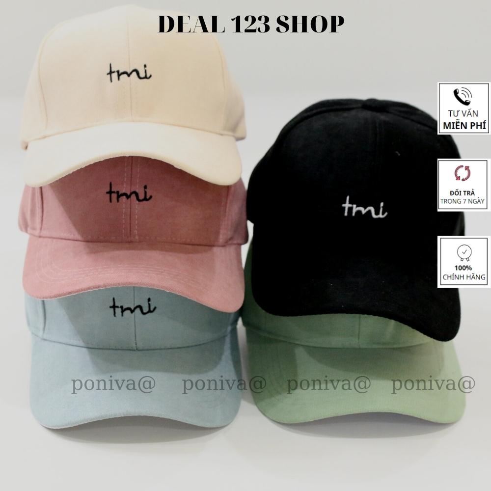 Mũ Lưỡi Trai - Nón Kết Thêu Chữ Tmi Chất Nhung Mịn Cao Cấp Form Unisex Mẫu Hot Trend 2022