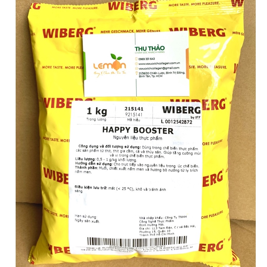 [100g-500g] Bột điều vị HAPPY BOOSTER hàng Đức chuyên dùng cho xúc xích, lạp xưởng, giò chả, nước súp