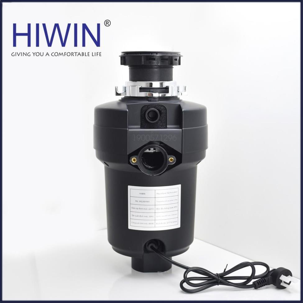 Máy xử lý rác xay rác nhà bếp cao cấp màu đen công suất 600W HIWIN LJ-600B