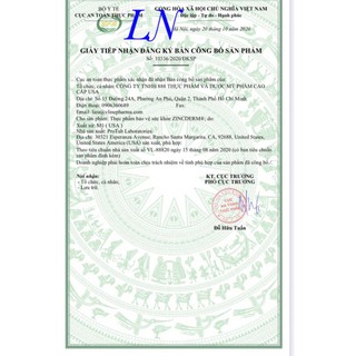 ZinCderm _ Hỗ trợ làm đẹp da, tóc