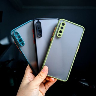 Xiaomi Mi 9/ Mi 9 Pro - Ốp lưng nhám viền màu bảo vệ Camera
