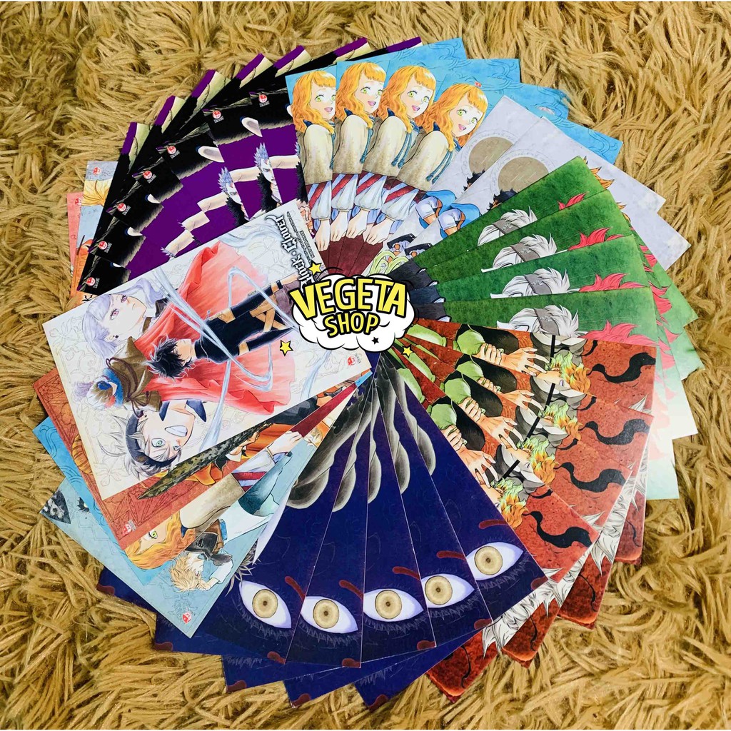 Postcard Black Clover - Bán lẻ - NXB Kim Đồng