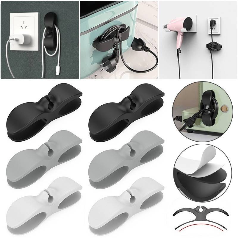 Dây Silicone Quấn Dây Cáp Sạc Tự Dính Đa Năng Cho Nhà Bếp