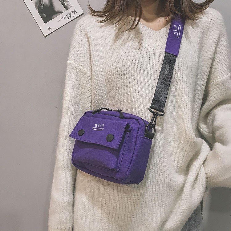 Túi đeo vai ENVIROSAX vải canvas dáng vuông nhỏ thiết kế dễ thương thời trang cho học sinh