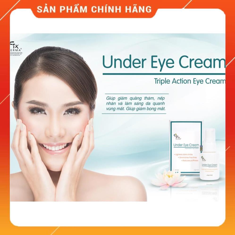 Fixderma Kem Giảm Quầng Thâm – Bọng Mắt Under Eye Cream 20g