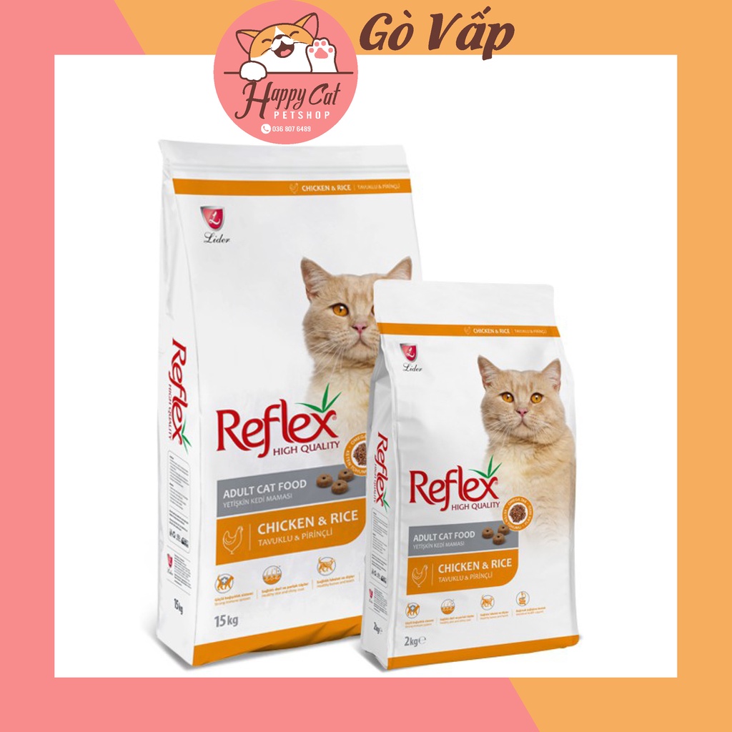 Hạt cho mèo REFLEX bao 15KG - HAPPYCAT