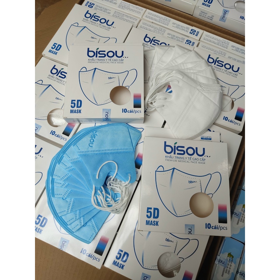 KHẨU TRANG Y TẾ CAO CẤP 5D BISOU