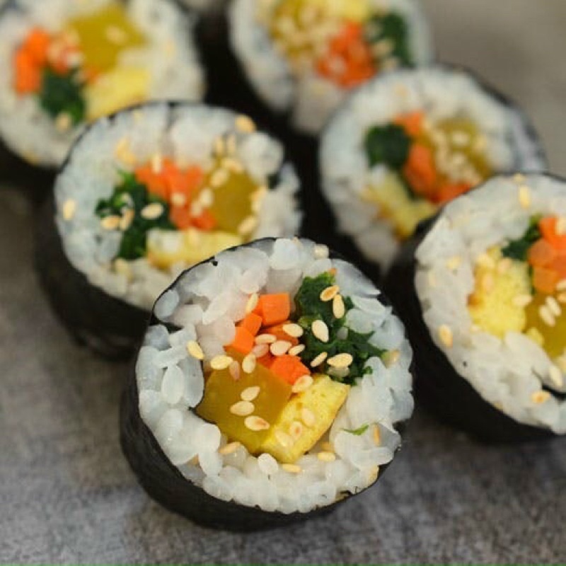 combo 2 món làm sushi kimbap ( mành tre và lá rong biển )
