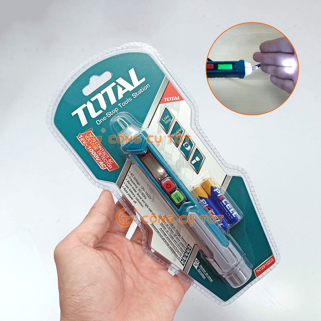 Bút Thử Điện Bút Dò Điện Áp 12V 1000V AC THT2910003