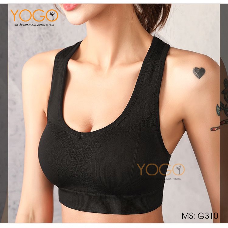 Áo bra tập gym yoga nữ áo bra thể thao có đệm mút nâng ngực tôn dáng co giãn 4 chiều ôm body YOGO G310