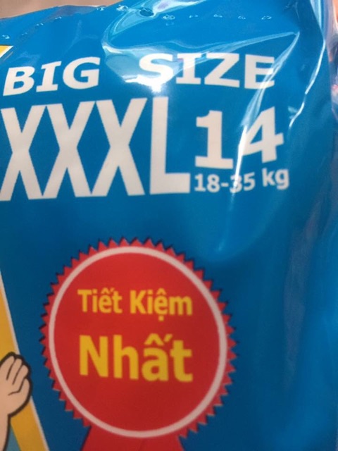 5 goi tả quần bino sumo xxxl14 (18-35kg) tặng khăn ướt
