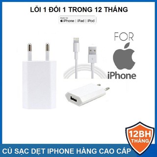 [ SALE HỦY DIỆT ] củ sạc IPHONE DẸT zin chính hãng BẢO HÀNH 12 THÁNG [ 1 ĐỔI MỚI 1]