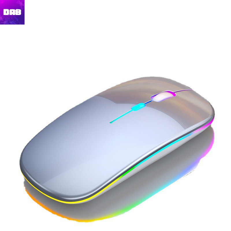 Chuột Máy Tính Không Dây LED Đổi Màu Pin Sạc Siêu Mỏng Chống Ồn Chuyên Dụng Văn Phòng Gaming