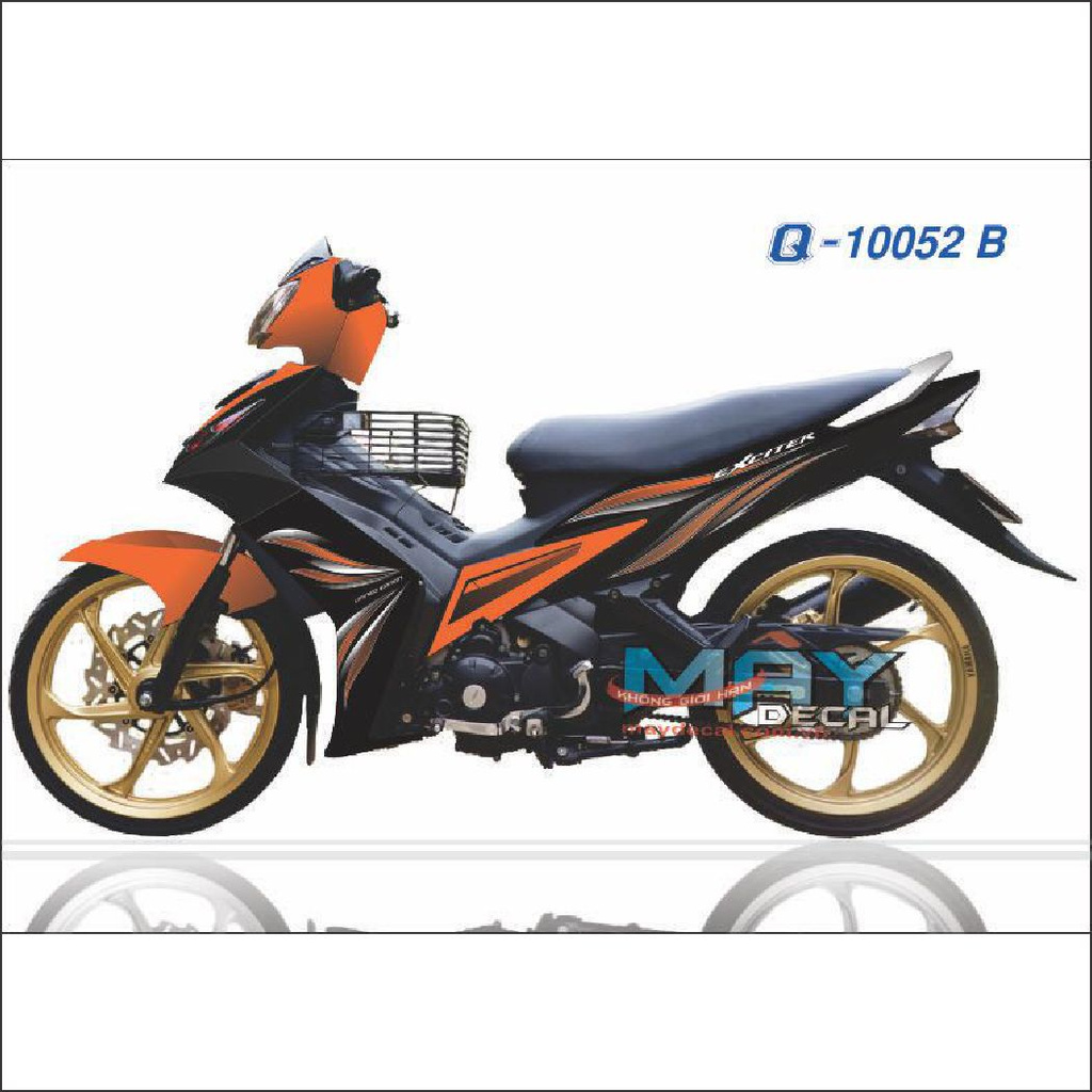Tem Rời Ex 2006-2010 Cam đen. (J)