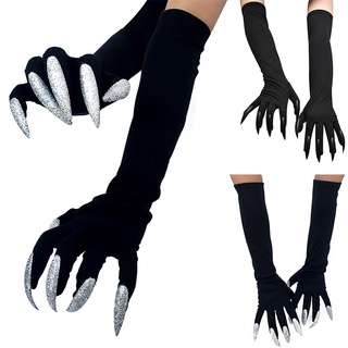 Găng tay móng vuốt ma quỷ màu đen vui nhộn dùng hóa trang tiệc halloween