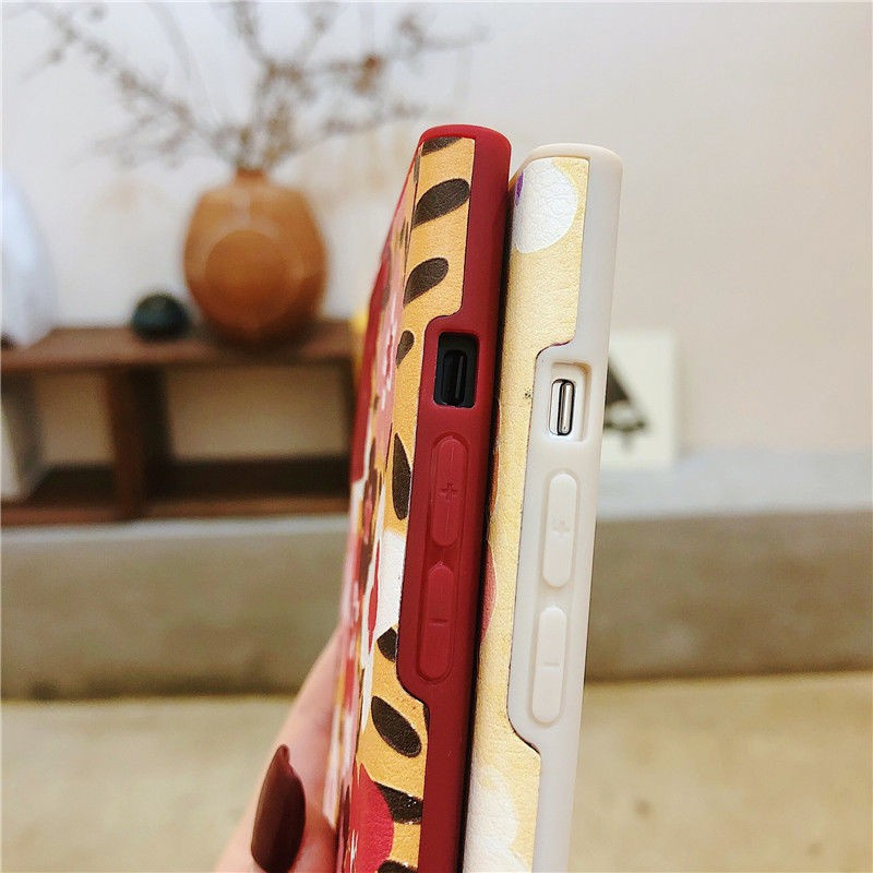 Ốp điện thoại silicon mềm chống rơi in hoa thích hợp cho Iphone Xr X 11 12 Promax mini 7plus 8plus Se X Xs Xr Xsmax