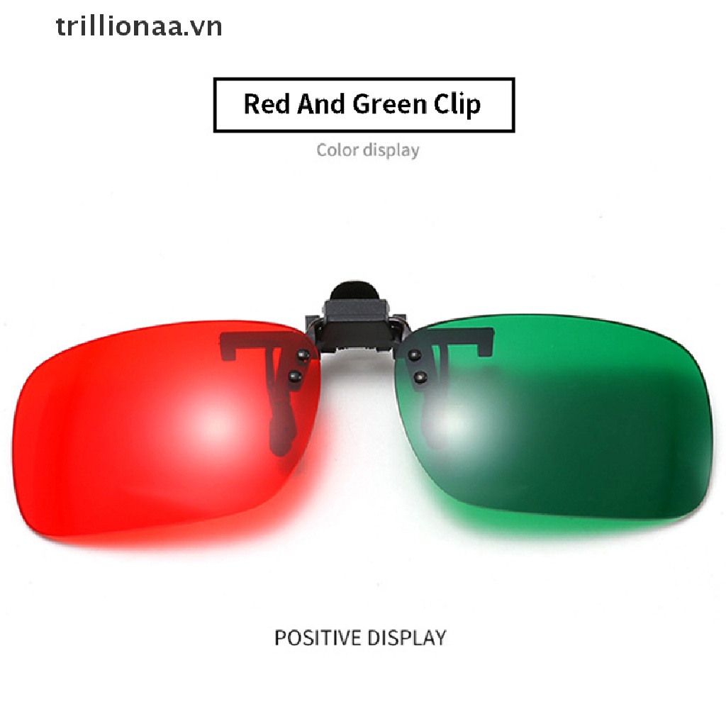 Kính 3D Trillionaaa Gọng Đen / Xanh Lá / Đỏ Dùng Xem Phim Anaglyph
