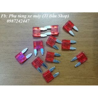 CẦU CHÌ XE MÁY 10A LOẠI NHỎ ( 1 túi 10 cái)