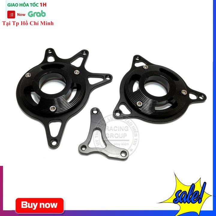 Cặp Bảo Vệ Lốc Máy Exciter 150 Nhôm CNC Hoa 3 Mảnh