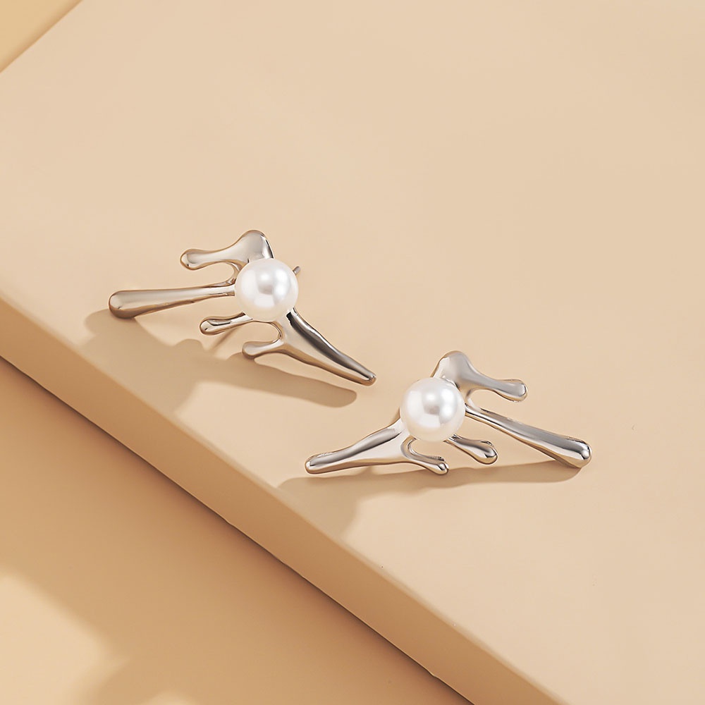 Bông Tai Bằng Kim Loại Hình Dáng Độc Đáo Nhiều Màu Thời Trang 2021