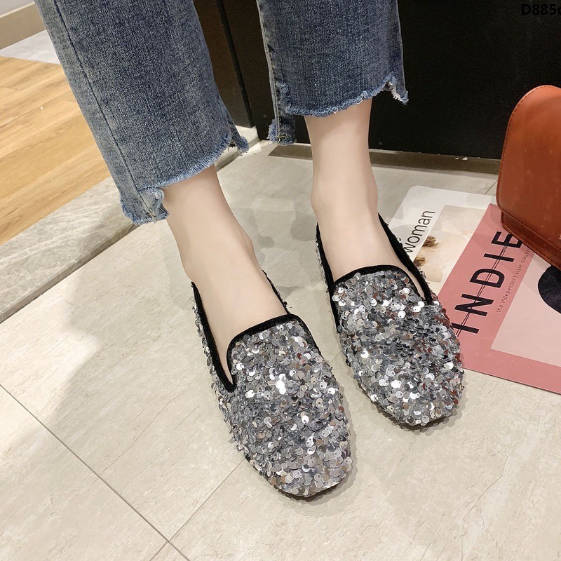 Nữ Phiên Bản Hàn Quốc Kim Cương Nữ Đơn Kim Cương Tất Cả Trận Đấu Mùa Hè Thu Giày Lười Hợp Thời Trang Đậu Hà Lan 2020 Giày Nước Đế Mềm <
