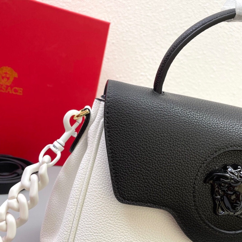 Túi xách/đeo vai dây xích sành điệu có nhiều màu medusa logo thương hiệu Versace da thật cao cấp