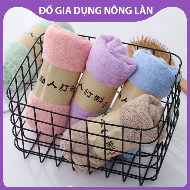 Khăn mặt lông cừu Hàn Quốc NL Shop  mềm mại hàng xuất khẩu giá bình dân, Khăn Mặt Lông Cừu cotton Siêu Thấm Hút 50x30cm