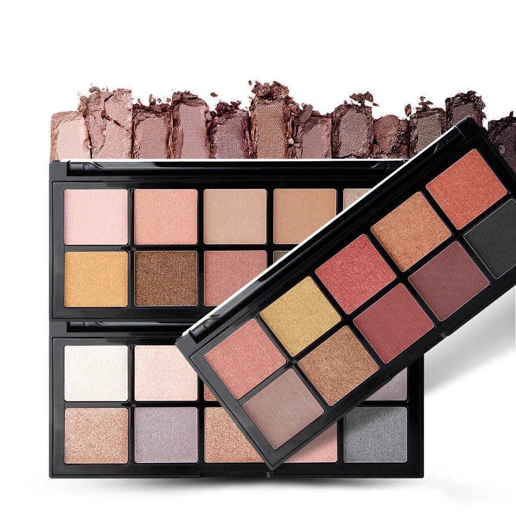 [Hàng mới về] Bảng phấn mắt QIBEST 10 màu chống nước lâu trôi hiệu quả #E18002 | BigBuy360 - bigbuy360.vn