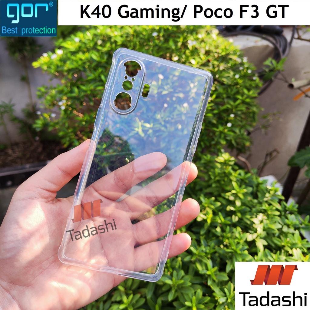 Ốp Lưng Dẻo Gor Redmi K40/ K40s/ K40 Pro/ K40 Gaming, Poco F3/ F3 Pro Trong Suốt, Có Gờ Bảo Vệ Camera - Chính Hãng GOR